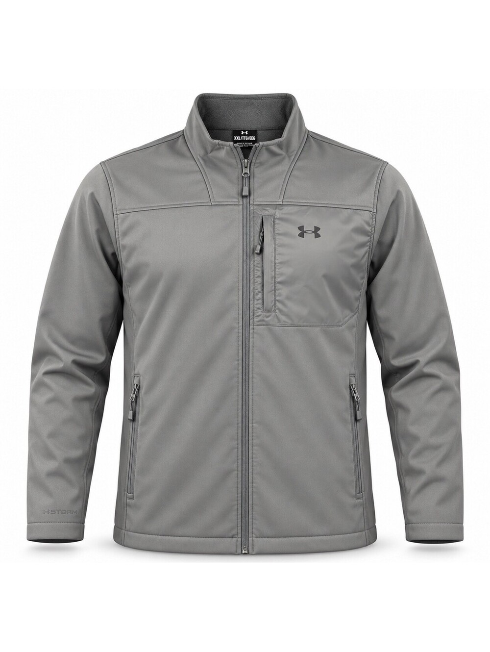 Under Armour Storm Jacket Men’s 2XL Gray Loose Fit Full Zip Softshell NWT